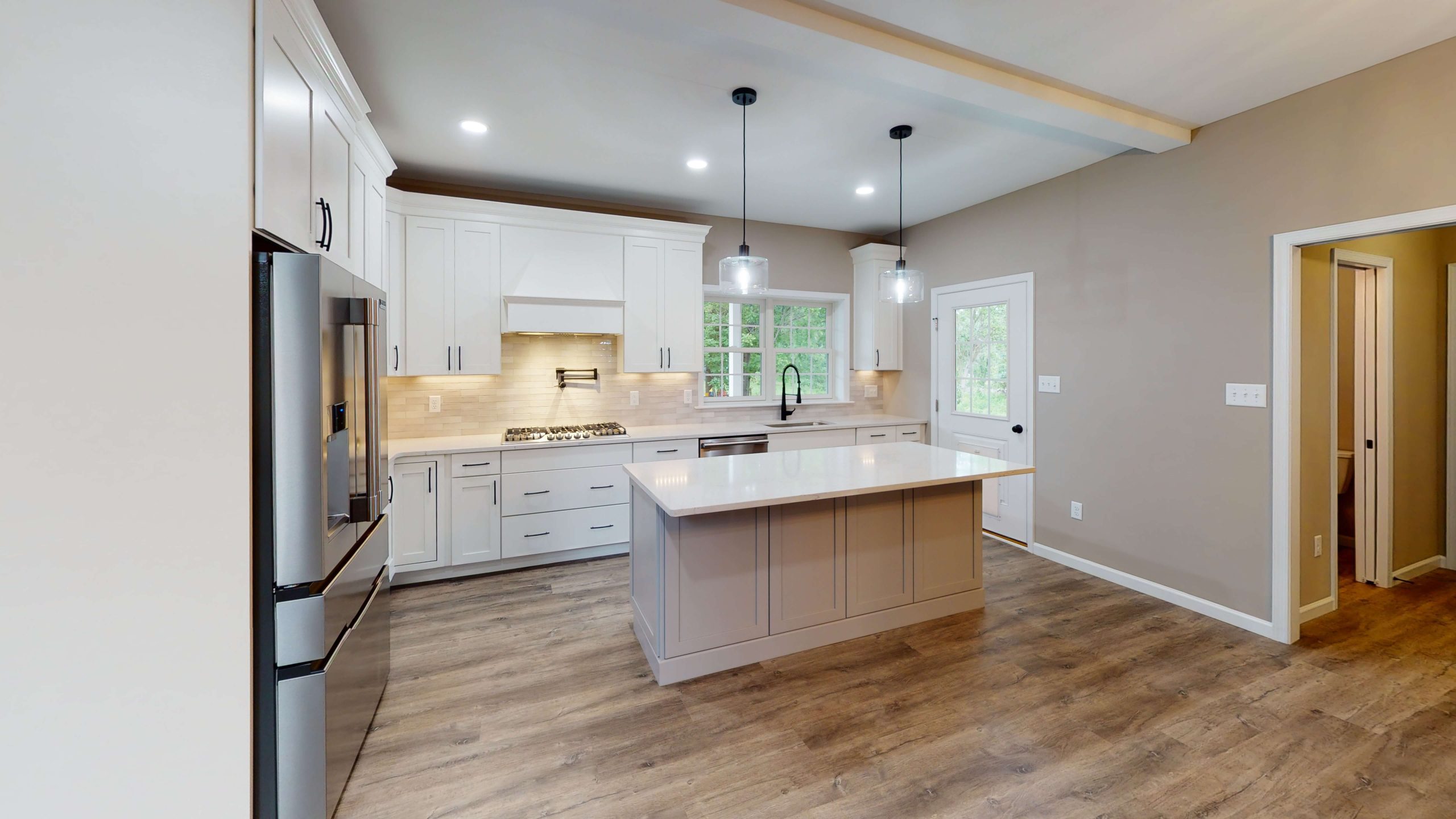 custom built kitchen with a natural and clean aesthetic