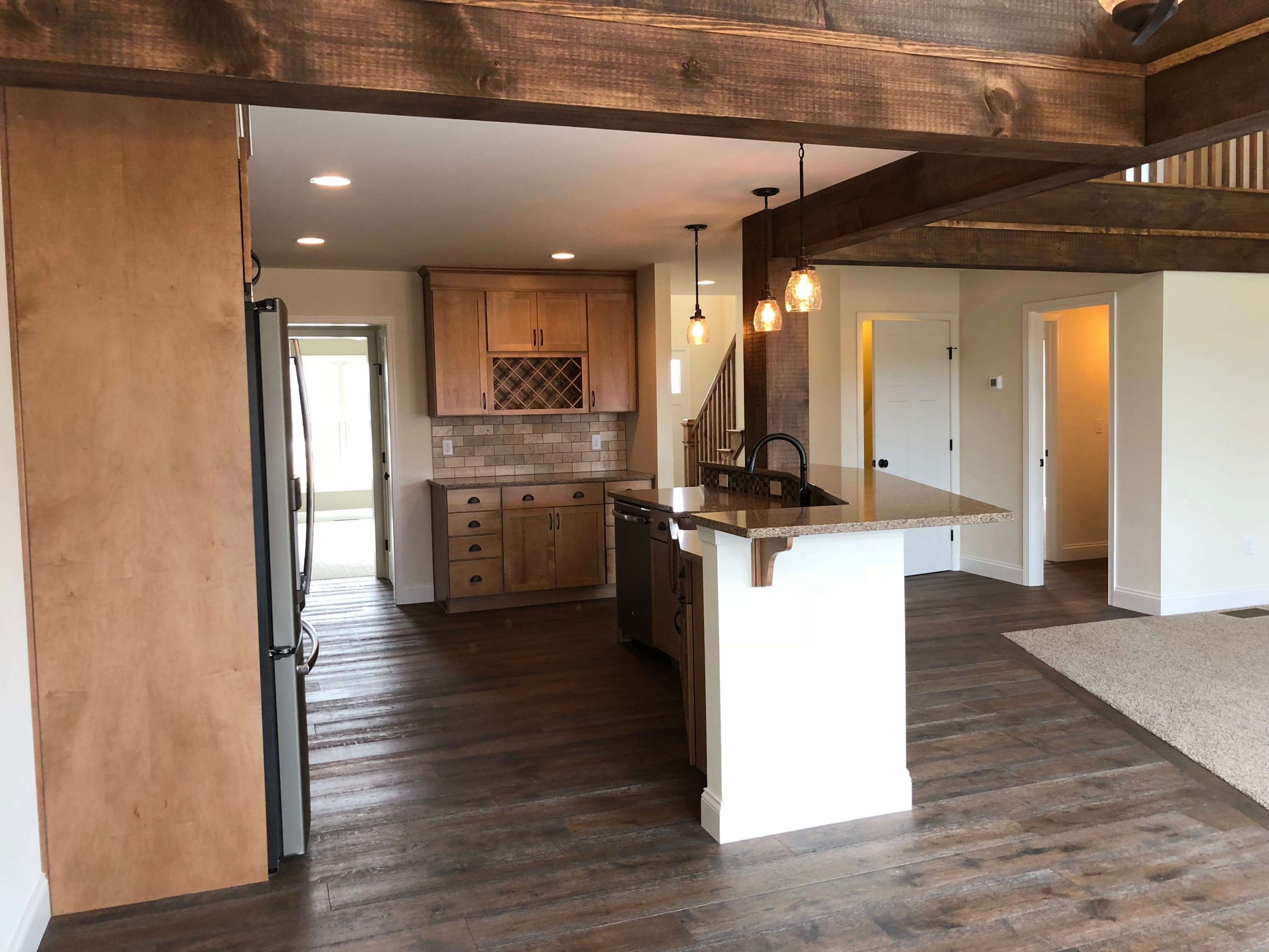 custom built rustic kitchen 