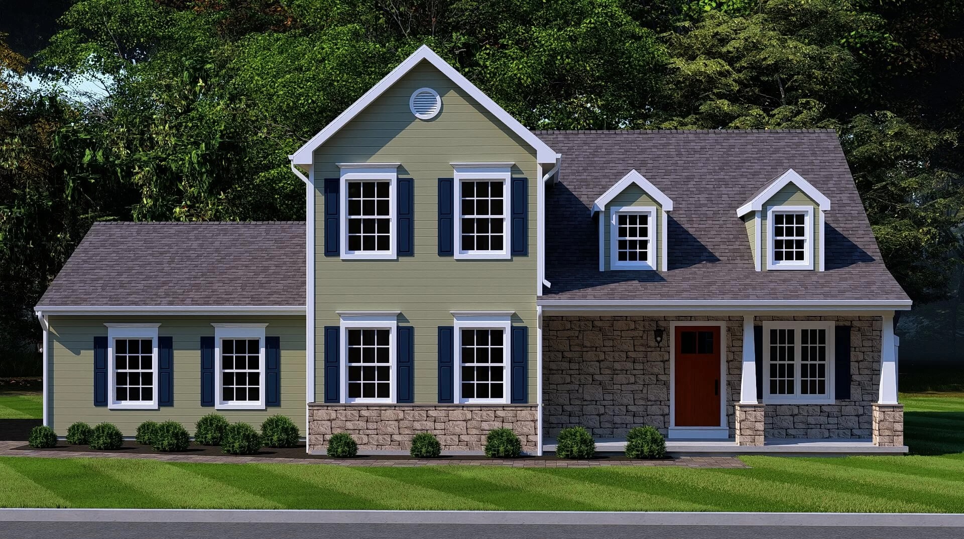 This home features a non-traditional 2 story layout