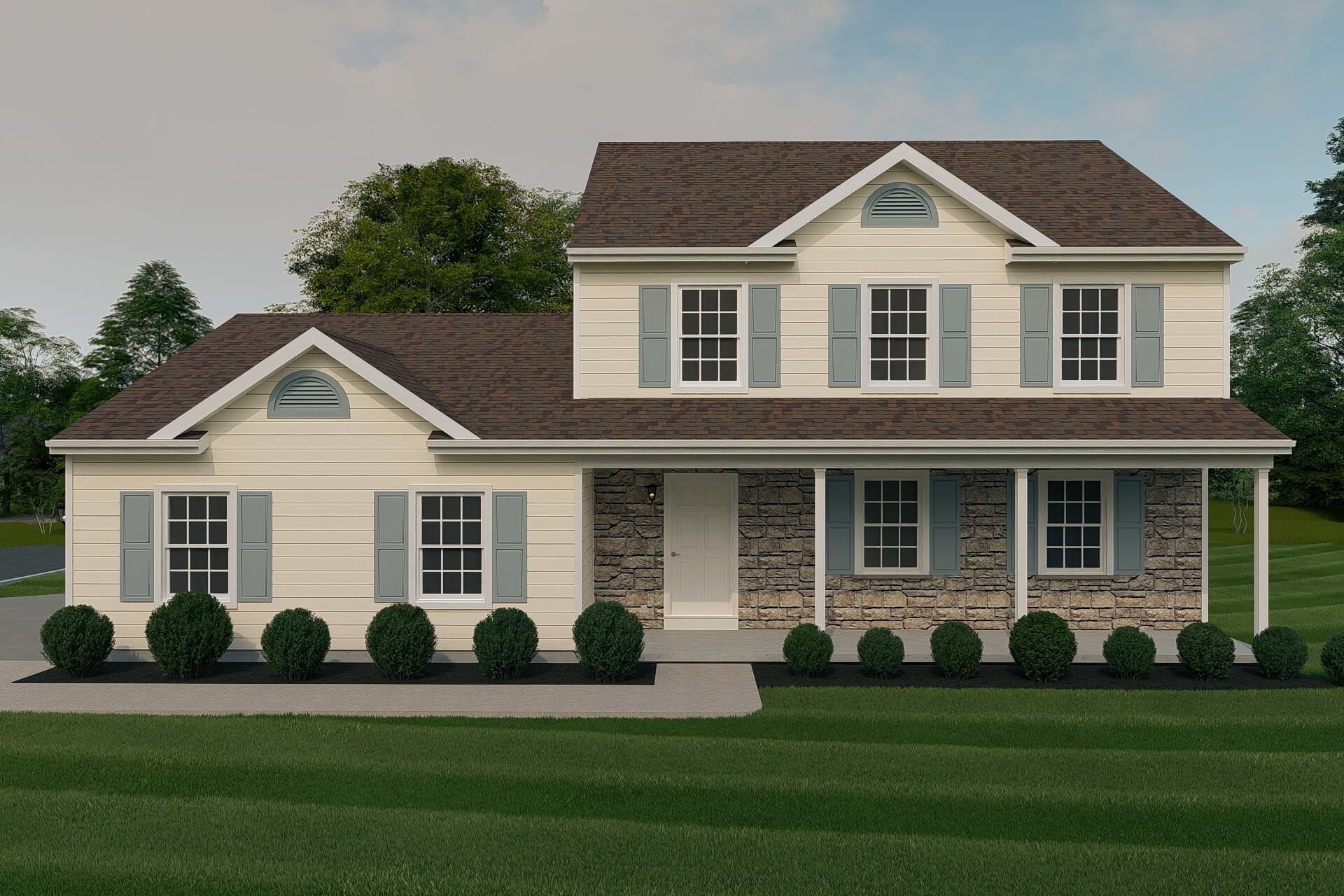front view of the hadley floor plan