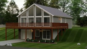 3d model of the mountainview 1 house