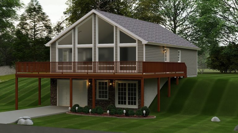 3d model of the mountainview 1 house