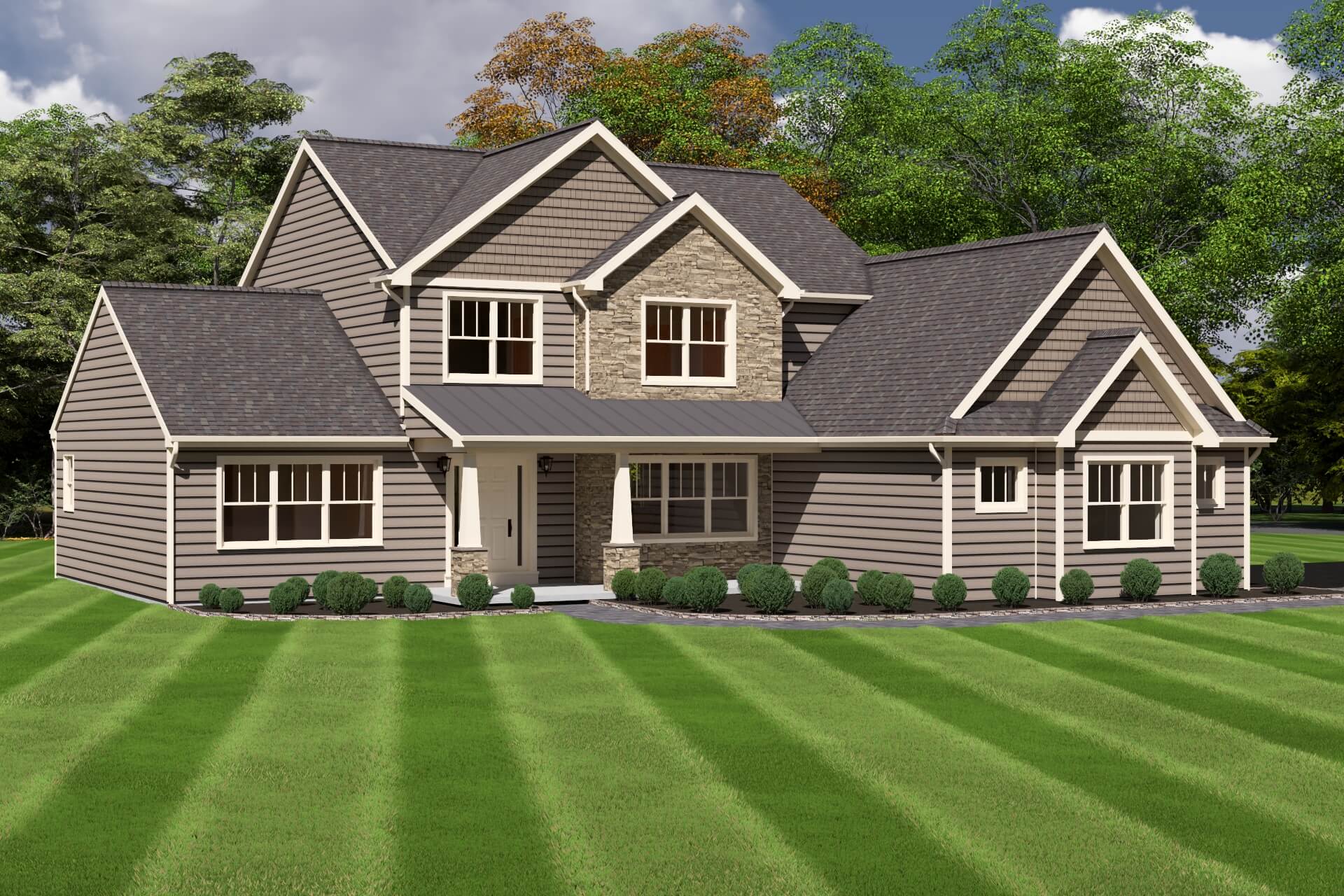 full view of the model fir the clarksville floor plan