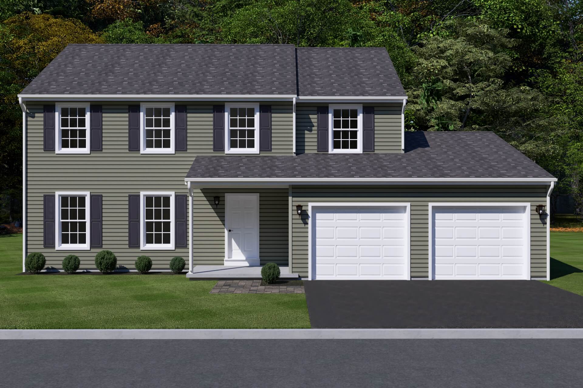 colebrook front view 3d model