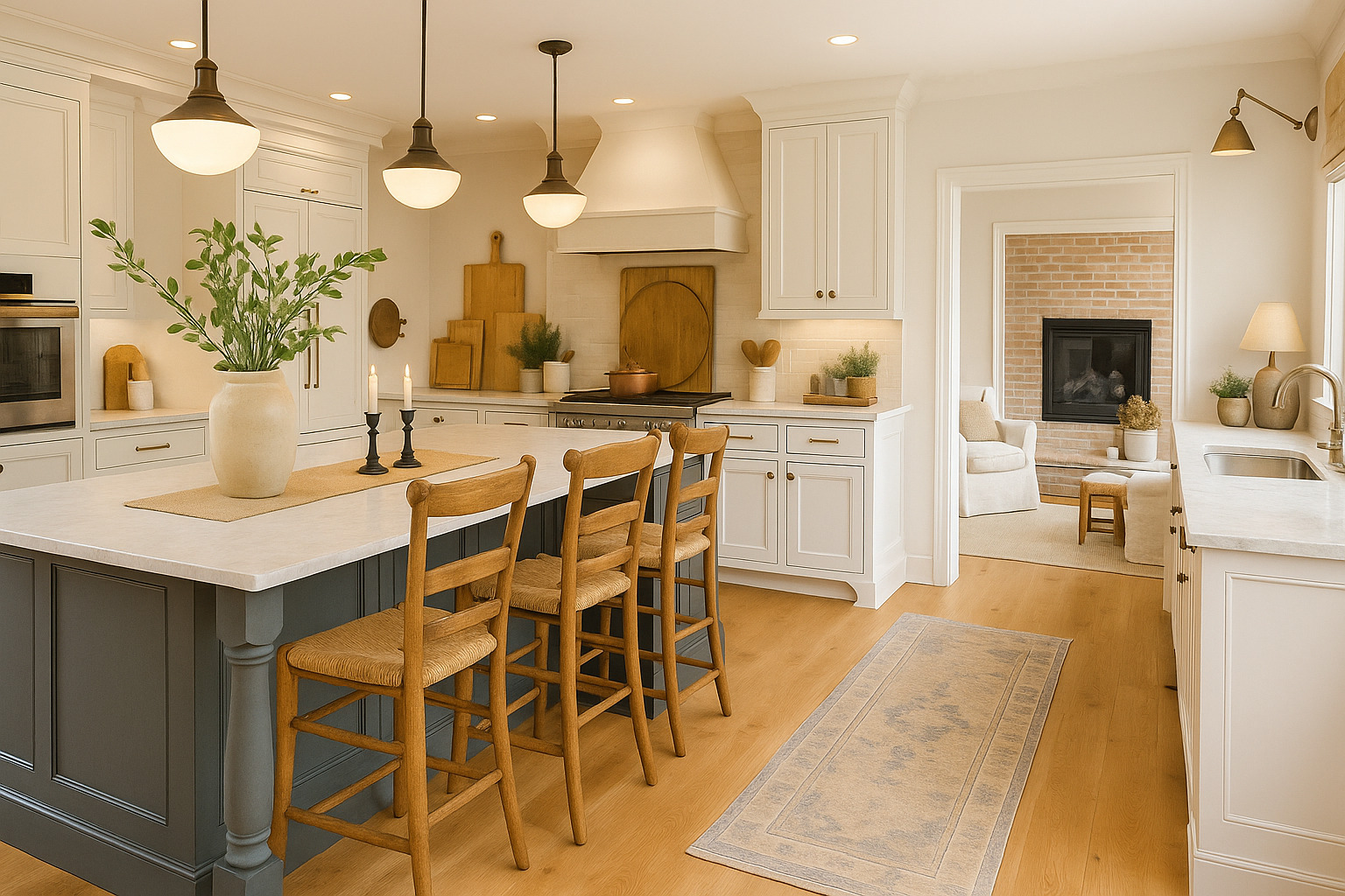 finished custom kitchen