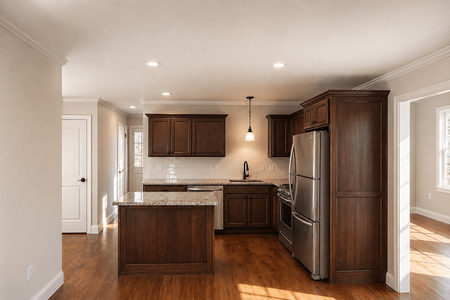 hartford floor plan, custom kitchen for entertainment